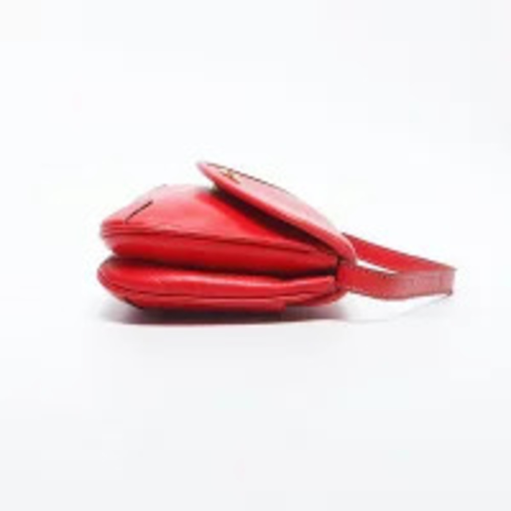 Celine Leather Logo Handbag Red - Picture 5 of 13